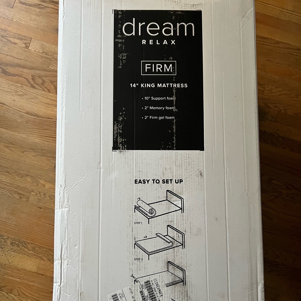 king dream relax firm mattress memory foam
